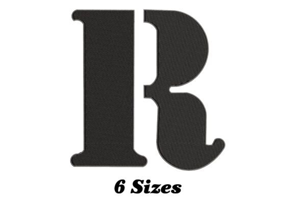 Alphabet Letter R: A Stylish Embroidery Design