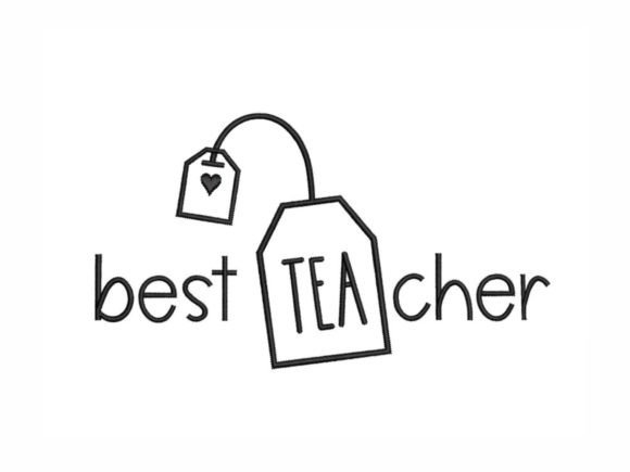 Best Teacher: A Charming Embroidery Design