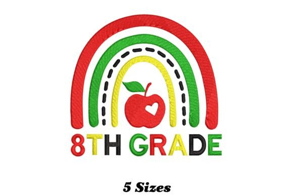 Charming 8th Grade Rainbow for Personalized Gifts
