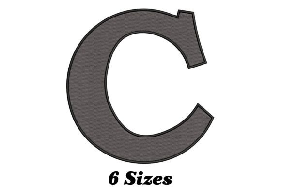Charming Alphabet Letter C for Seasonal Embroidery