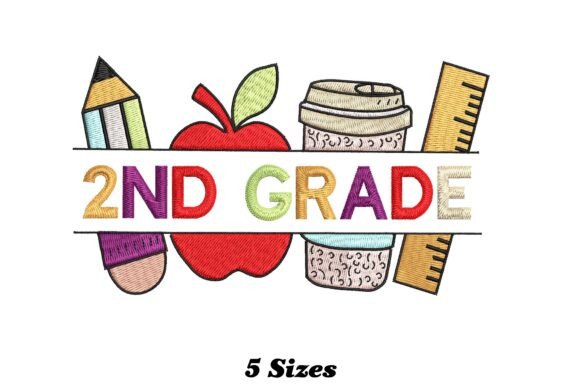 Charming Delightful 2nd Grade Rainbow