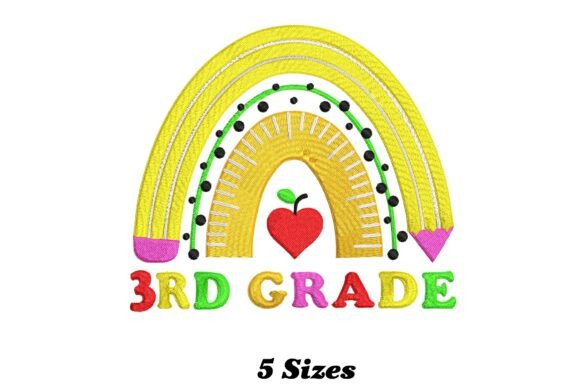 Charming Delightful 3rd Grade Rainbow