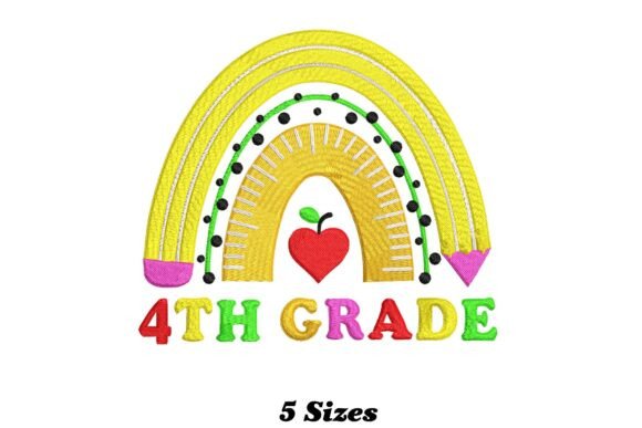 Charming Delightful 4th Grade Rainbow