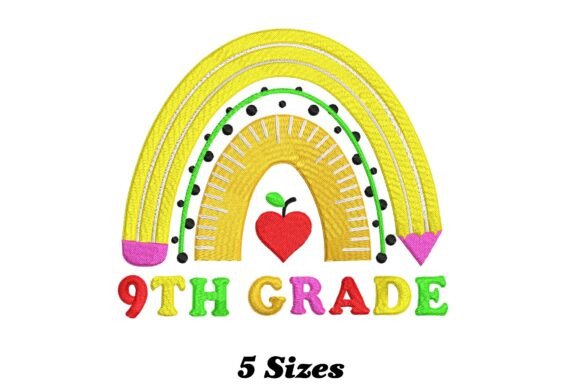 Charming Delightful 9th Grade Rainbow