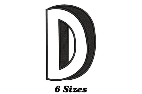 Charming Delightful Alphabet Letter D Design