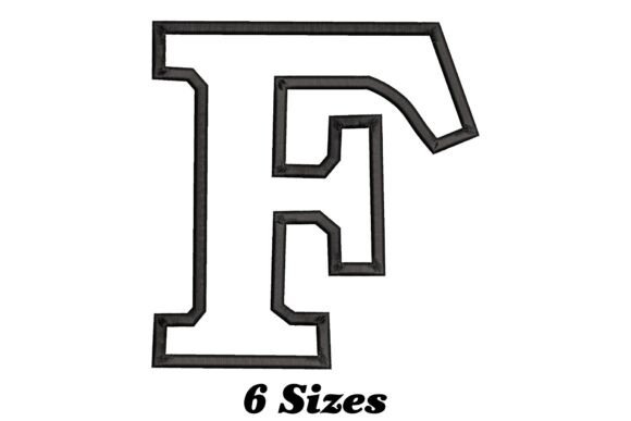 Charming Elegant Alphabet Letter F for Business