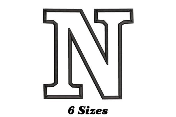Charming Letter N Outline for Personalized Gifts
