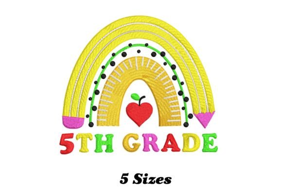 Charming Lovely 5th Grade Rainbow for Merch