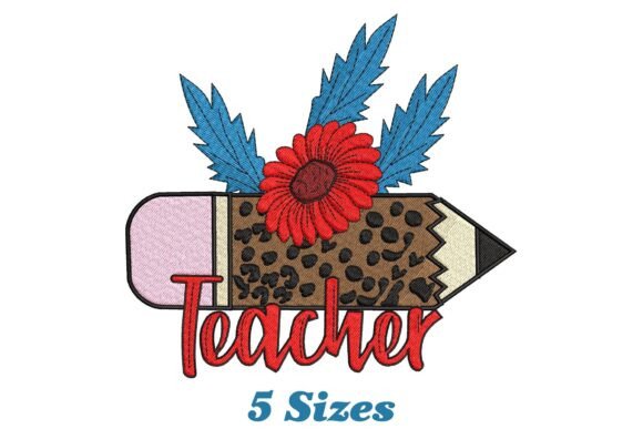 Charming Pencil with Flowers for Small Business