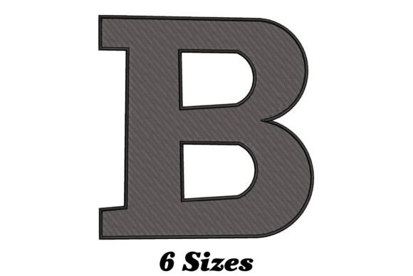 Elegant Letter B: A Charming Embroidery Design