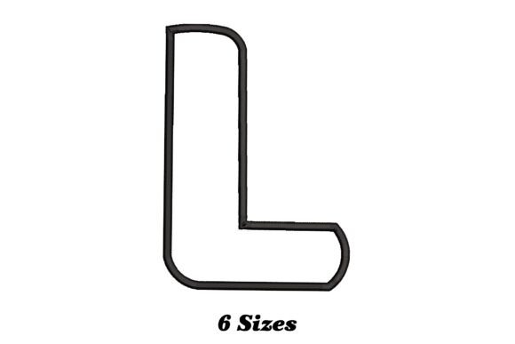Stylish Letter L Outline for Creative Projects
