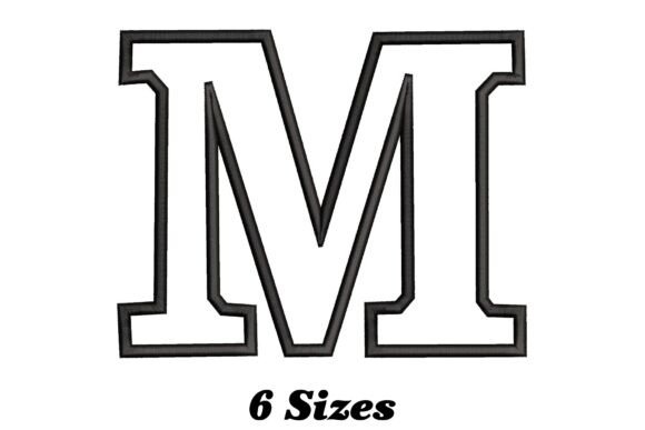 Stylish Letter M Outline for Craft Fair Success