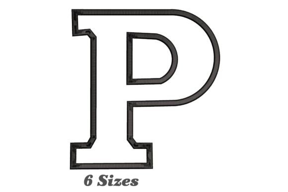 Stylish Letter P Outline for Premium Sweatshirts