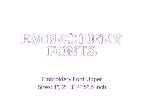 Vergilia Font Uppercase: A Stylish Embroidery Choice